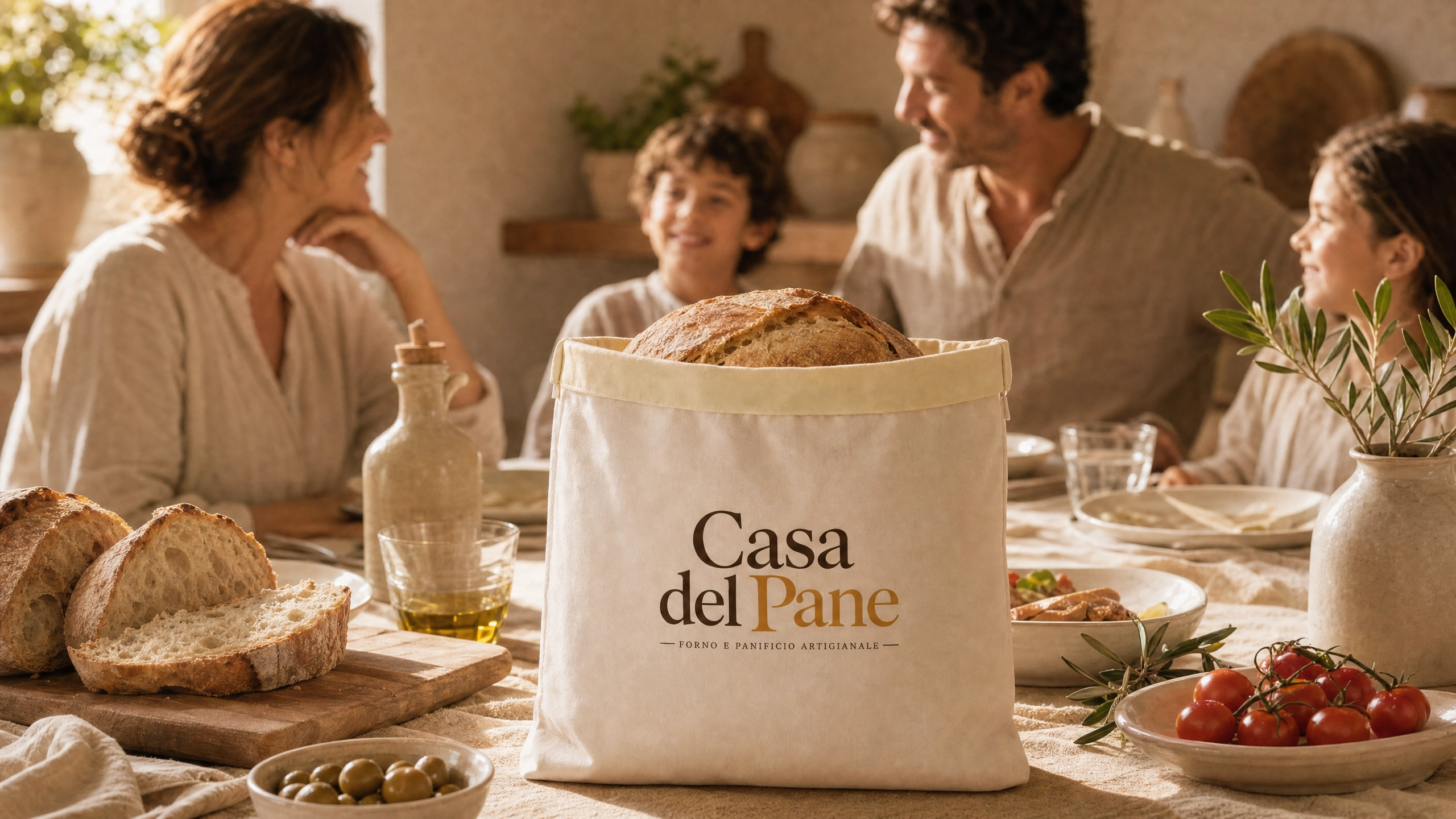 Casa del Pane — il sacchetto che mantiene il pane fresco più a lungo (30 x 40 cm)
